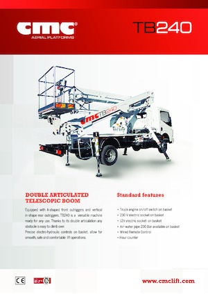 Причіпні підйомники з шарнірною стрілою CMC TB240