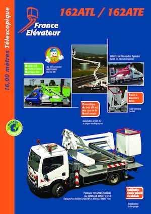 Автовишки з телескопічною стрілою France Elévateur 162ATL