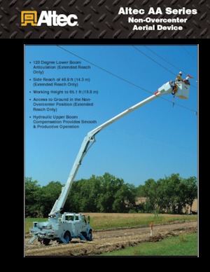 Причіпні підйомники з шарнірною стрілою Altec AA55