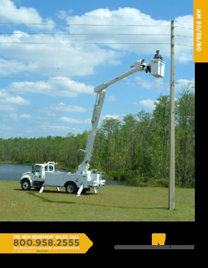 Причіпні підйомники з шарнірною стрілою Altec AM50E