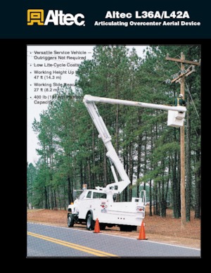 Причіпні підйомники з шарнірною стрілою Altec L36A