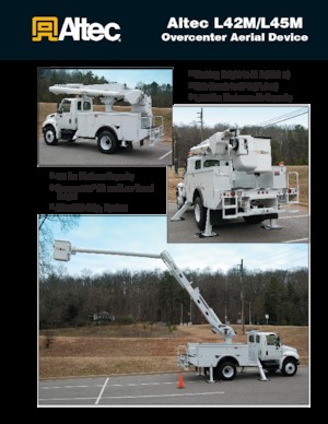 Причіпні підйомники з шарнірною стрілою Altec L45M