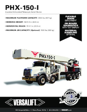 Причіпні підйомники з шарнірною стрілою Versalift PHX-150-I (PHOENIX)