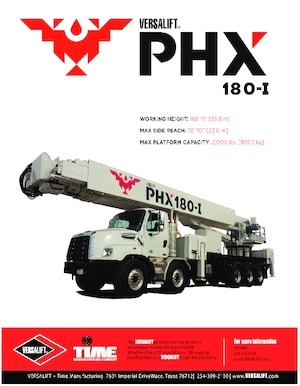 Причіпні підйомники з шарнірною стрілою Versalift PHX-180-I (PHOENIX)