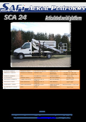 Автомобільні підйомники з шарнірною стрілою Safi SCA 24 HE 