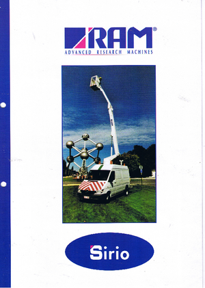 Причіпні підйомники з шарнірною стрілою RAM Sirio 110 T