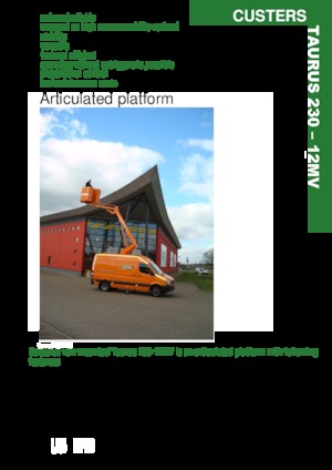 Причіпні підйомники з шарнірною стрілою Custers Taurus 230- 12MV