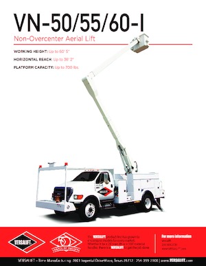 Причіпні підйомники з шарнірною стрілою Versalift VN-50-REAR 