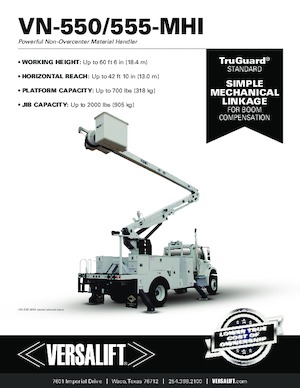 Причіпні підйомники з шарнірною стрілою Versalift VN-555-MHI