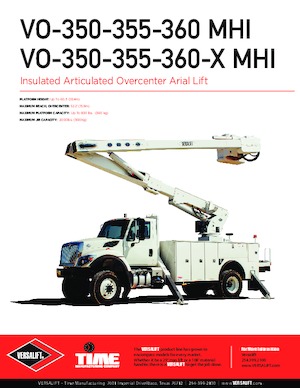 Причіпні підйомники з шарнірною стрілою Versalift VO-350-MHI