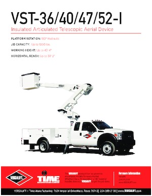 Причіпні підйомники з шарнірною стрілою Versalift VST-36-I