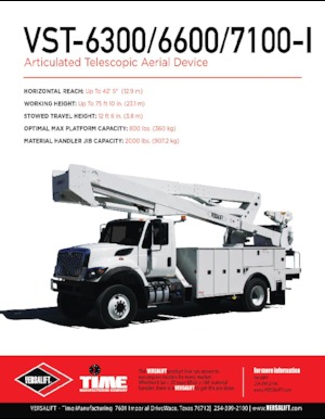 Причіпні підйомники з шарнірною стрілою Versalift VST-6600-I