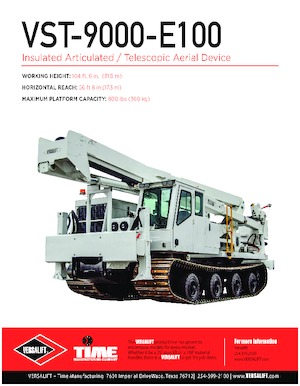 Причіпні підйомники з шарнірною стрілою Versalift VST-9000I-E100