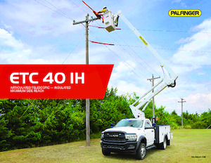 Автомобільні підйомники з шарнірною стрілою Palfinger ETC 40 IH