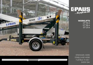 Причіпні підйомники з шарнірною стрілою Paus GT 18 A