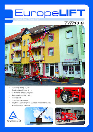 Автомобільні підйомники з шарнірною стрілою EuropeLift TM 13 G