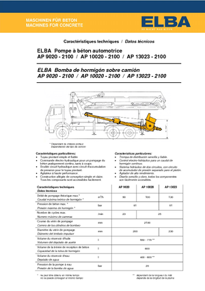 Автобетононасоси Elba AP 9020