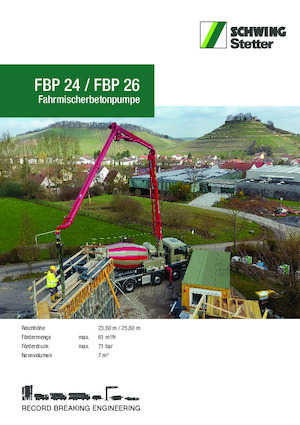 Автобетононасоси SCHWING-Stetter FBP 24
