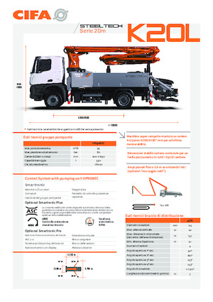 Автобетононасоси CIFA K20L 