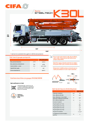 Автобетононасоси CIFA K30L 