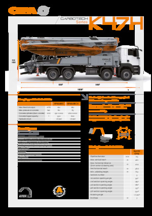 Автобетононасоси CIFA K47H