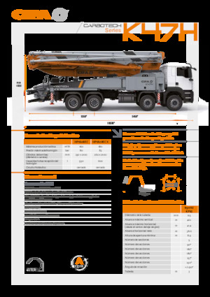 Автобетононасоси CIFA K47H