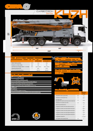 Автобетононасоси CIFA K47H