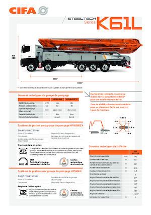 Автобетононасоси CIFA K61L