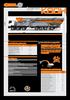 Автобетононасоси CIFA K80H