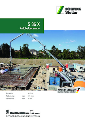 Автобетононасоси SCHWING-Stetter S 36 X