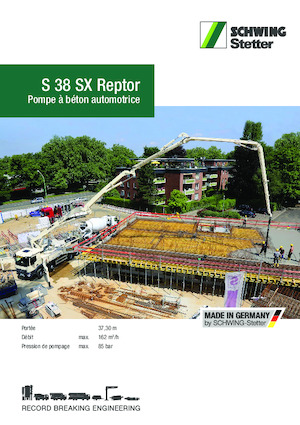 Автобетононасоси SCHWING-Stetter S 38 SX Reptor