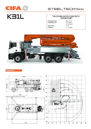 Автобетононасоси CIFA K31L