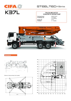 Автобетононасоси CIFA K37L