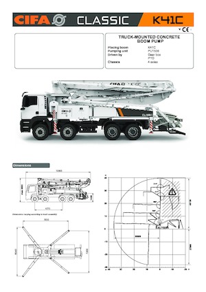 Автобетононасоси CIFA K41C