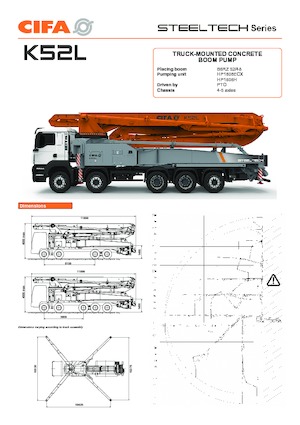Автобетононасоси CIFA K52L