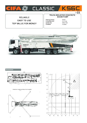 Автобетононасоси CIFA K56C