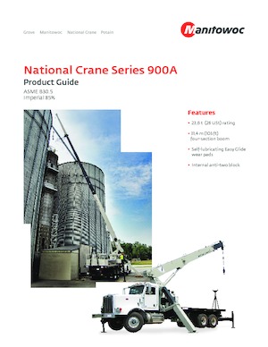 крани, змонтовані на вантажному автомобілі - телескопічні National Crane 900A