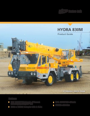 крани, змонтовані на вантажному автомобілі - телескопічні Til HYDRA 830M