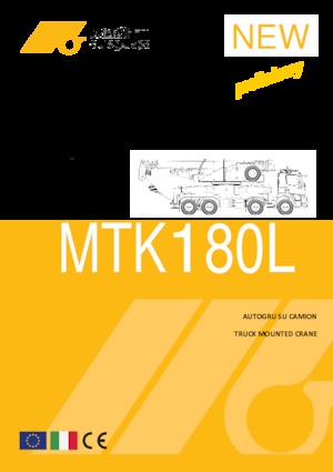 крани, змонтовані на вантажному автомобілі - телескопічні Marchetti MTK 180