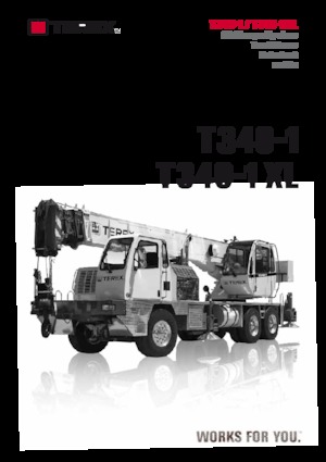 крани, змонтовані на вантажному автомобілі - телескопічні TEREX CRANES T 340-1