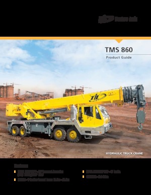 крани, змонтовані на вантажному автомобілі - телескопічні Til TMS 860
