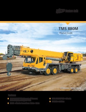 крани, змонтовані на вантажному автомобілі - телескопічні Til TMS 880M