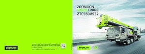 крани, змонтовані на вантажному автомобілі - телескопічні Zoomlion ZTC550V532