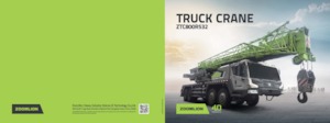 крани, змонтовані на вантажному автомобілі - телескопічні Zoomlion ZTC800R532