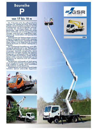 Причіпні підйомники з шарнірною стрілою GSR E 180 P Comfort