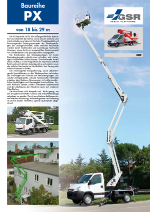 Причіпні підйомники з шарнірною стрілою GSR E 180 PX Comfort