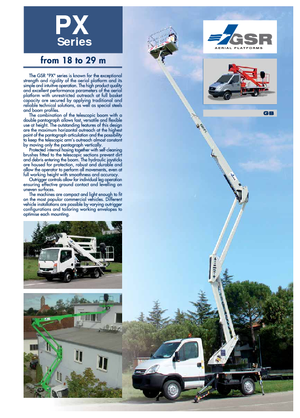 Причіпні підйомники з шарнірною стрілою GSR E 180 PX Basic