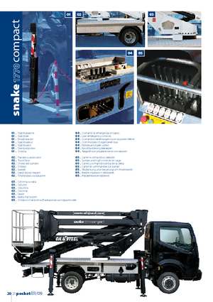 Причіпні підйомники з шарнірною стрілою Oil & Steel Snake 1770 Compact RE