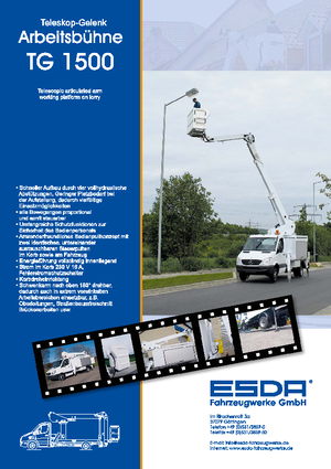 Причіпні підйомники з шарнірною стрілою Esda TG 1500