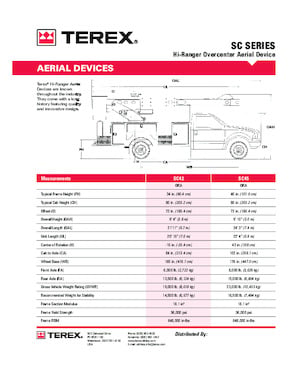 Автовишки з телескопічною стрілою Terex SC42